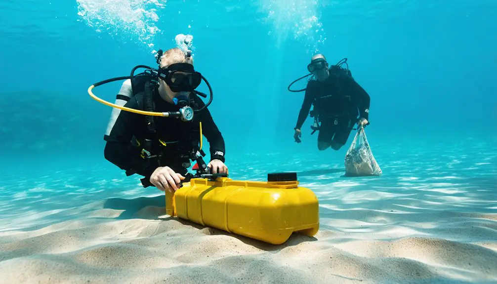 underwater treasure hunting safety
