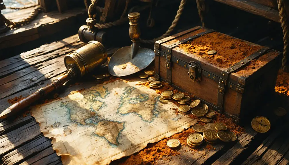 unearth buried pirate treasure