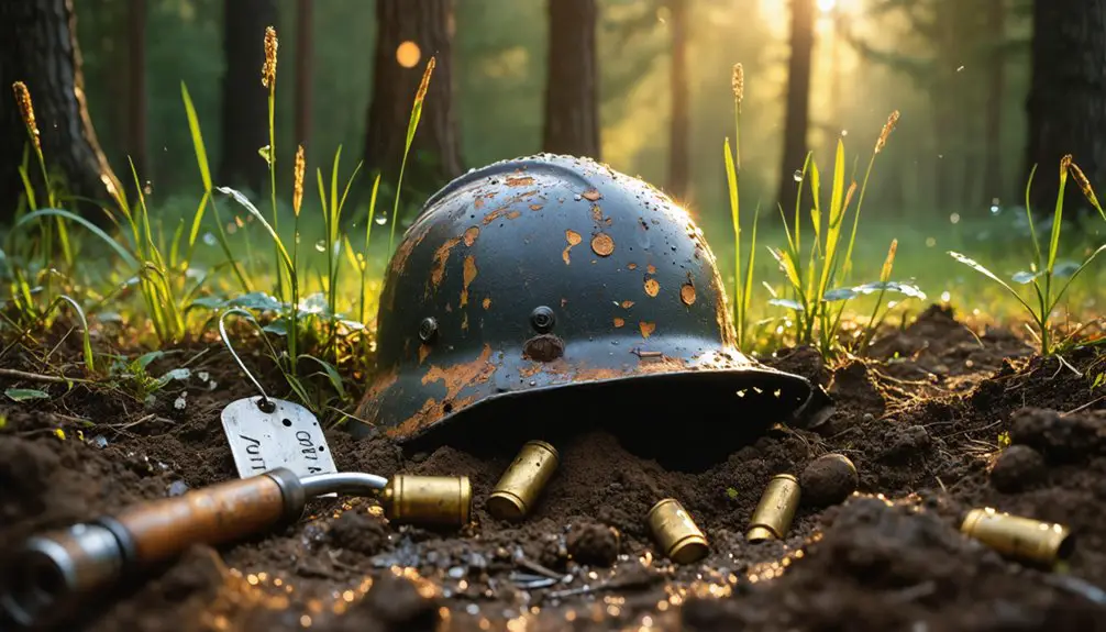 war relics and metal detecting