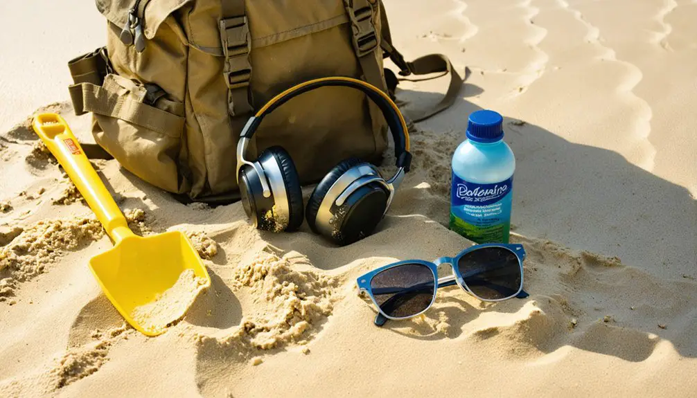 beach metal detecting gear