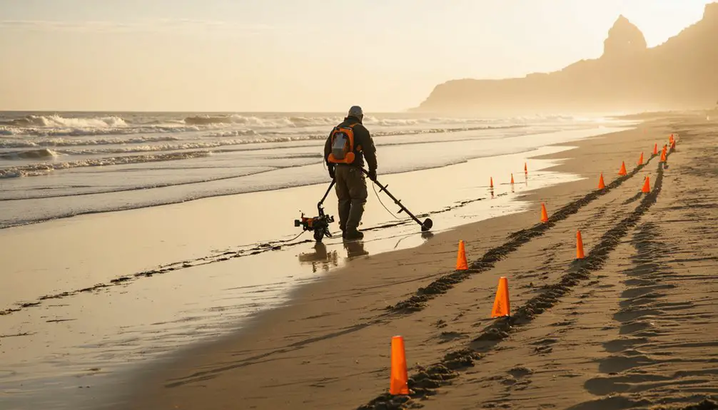 detecting on saltwater beaches
