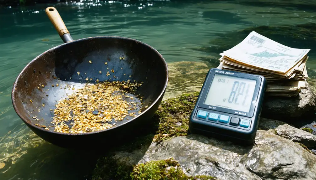 gold panning profit potential