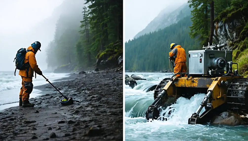 investment comparison detectors vs sluicing