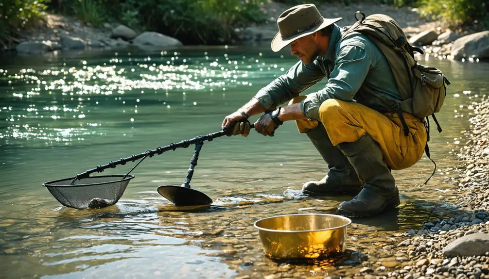 methodical river gold excavation