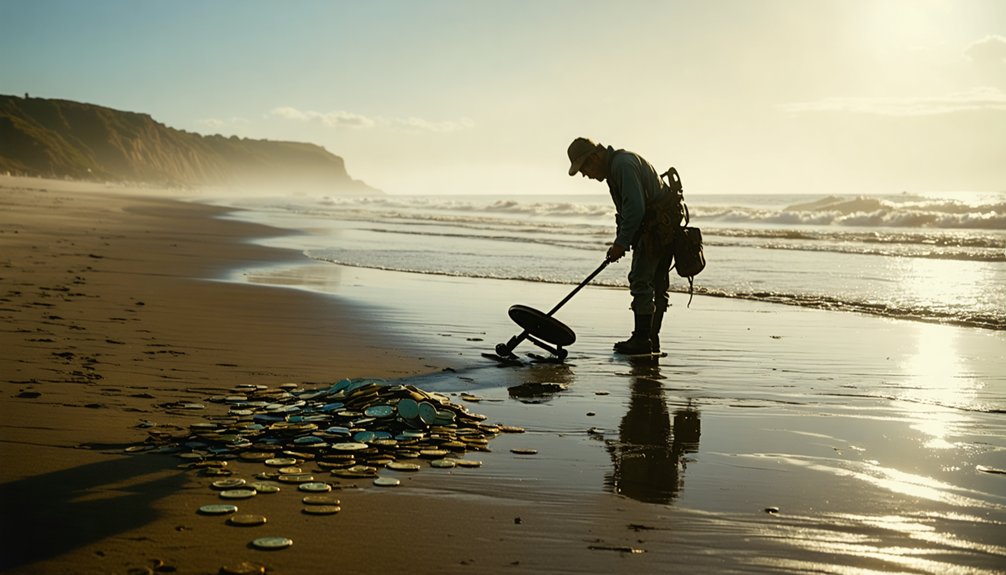 searching for buried treasure