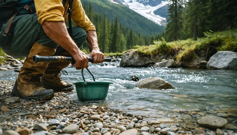 searching for gold nuggets