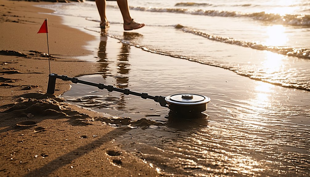 beach treasure detection techniques