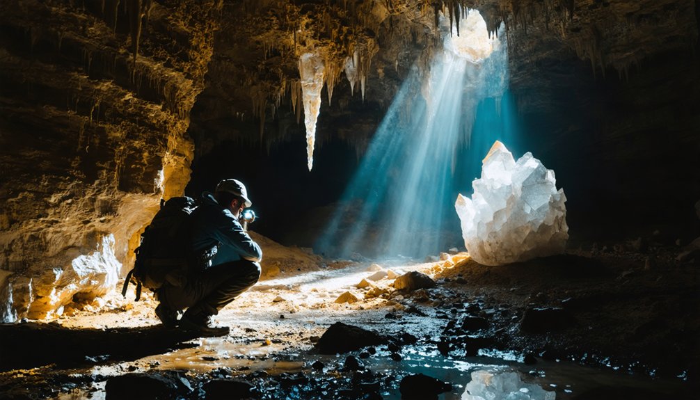 cave exploration for treasures
