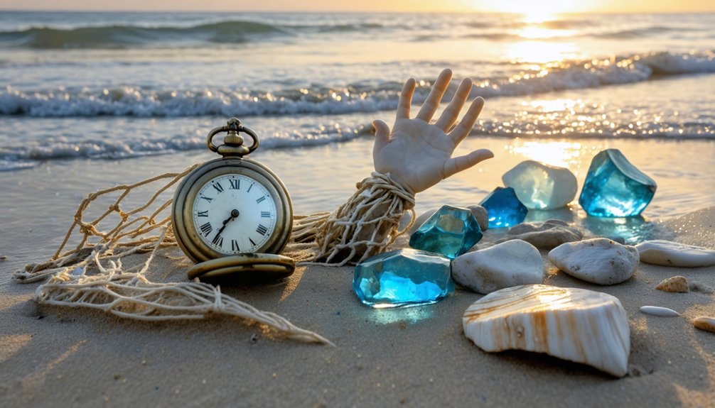 coastal beach treasure hunting