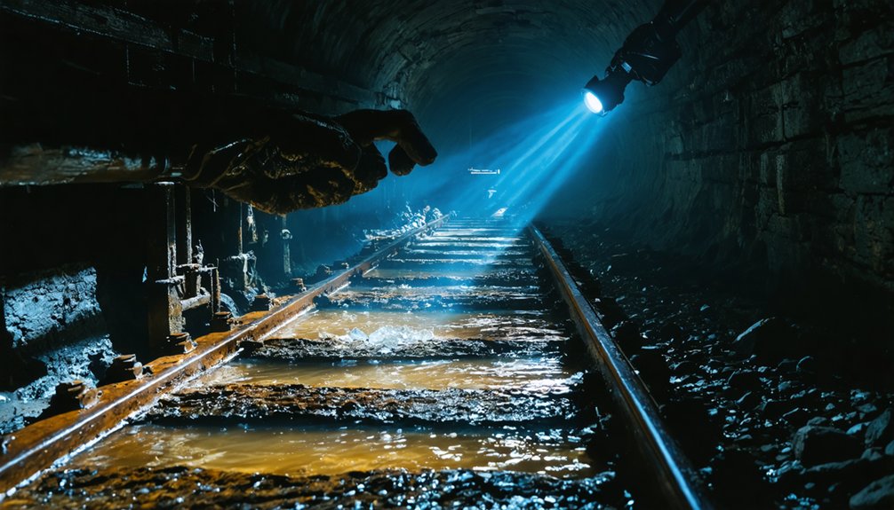 exploring deserted mine shafts