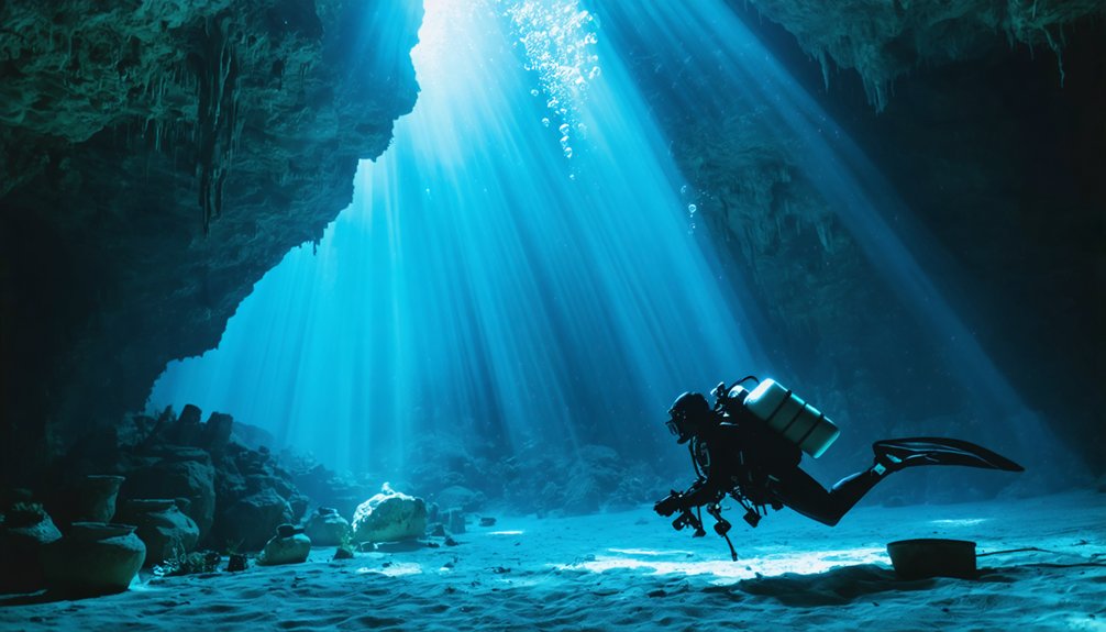 exploring submerged cave mysteries