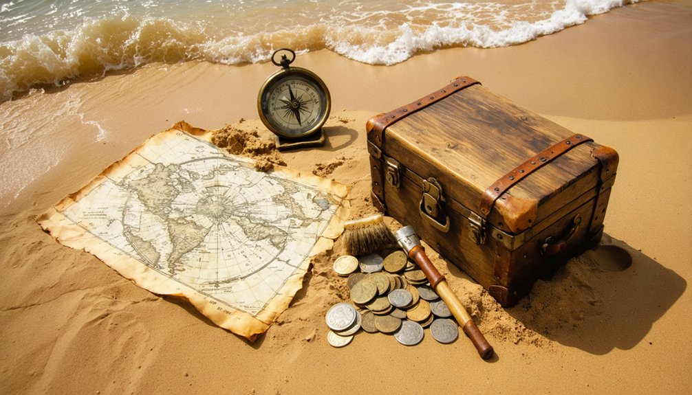 searching for buried treasures