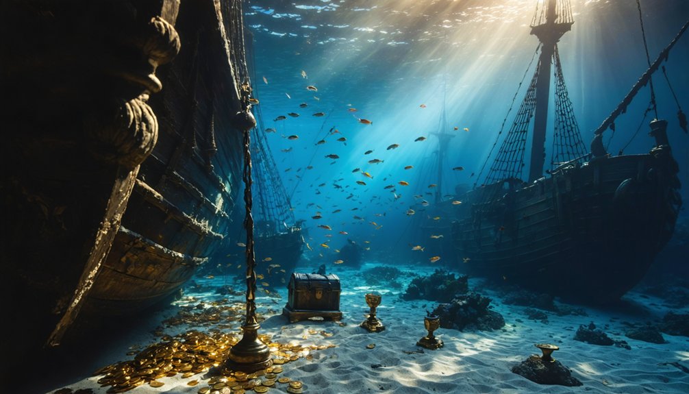 sunken ships hidden treasures