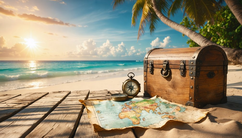 treasure hunting in paradise