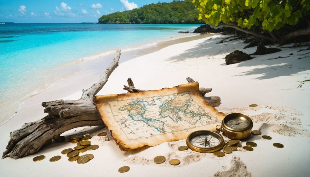 treasure hunting on islands