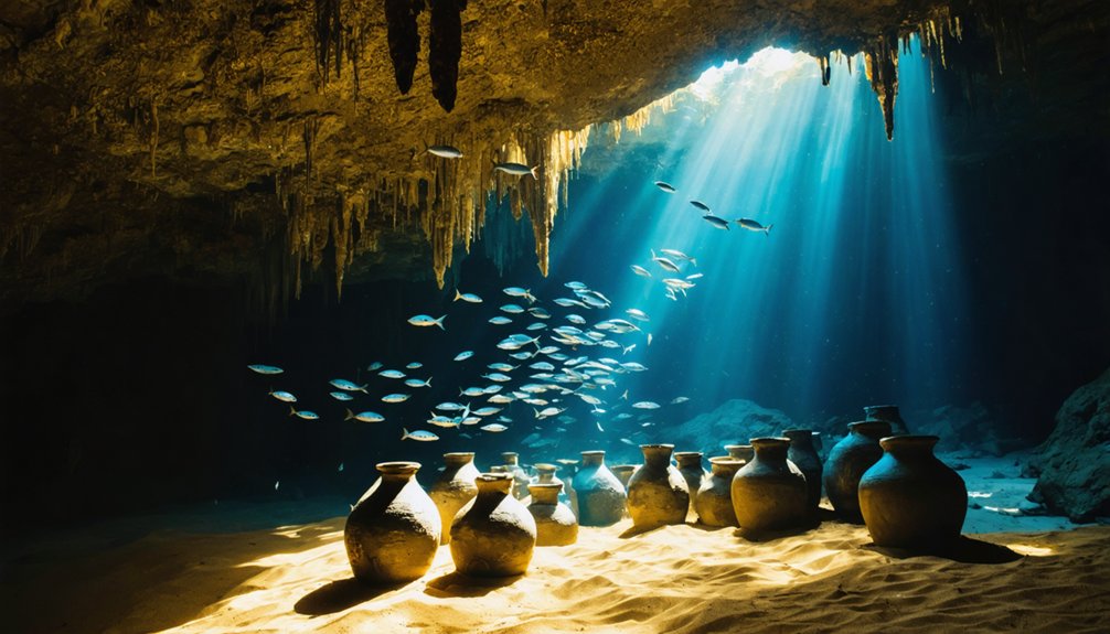 underwater caves hide treasures