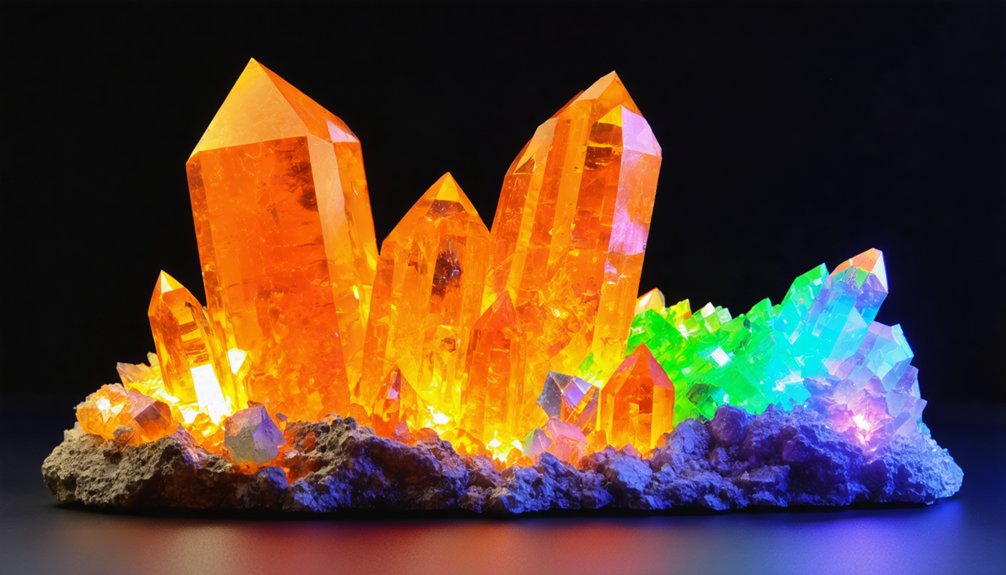 fluorescent minerals colorful displays