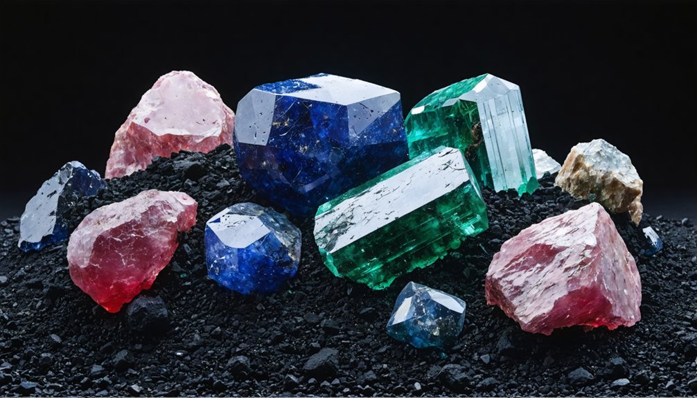 gemstones preserved in isolation