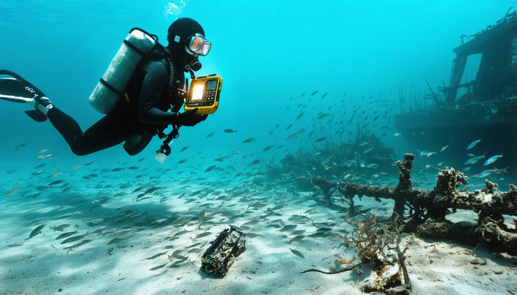 magnetometer assisted underwater exploration