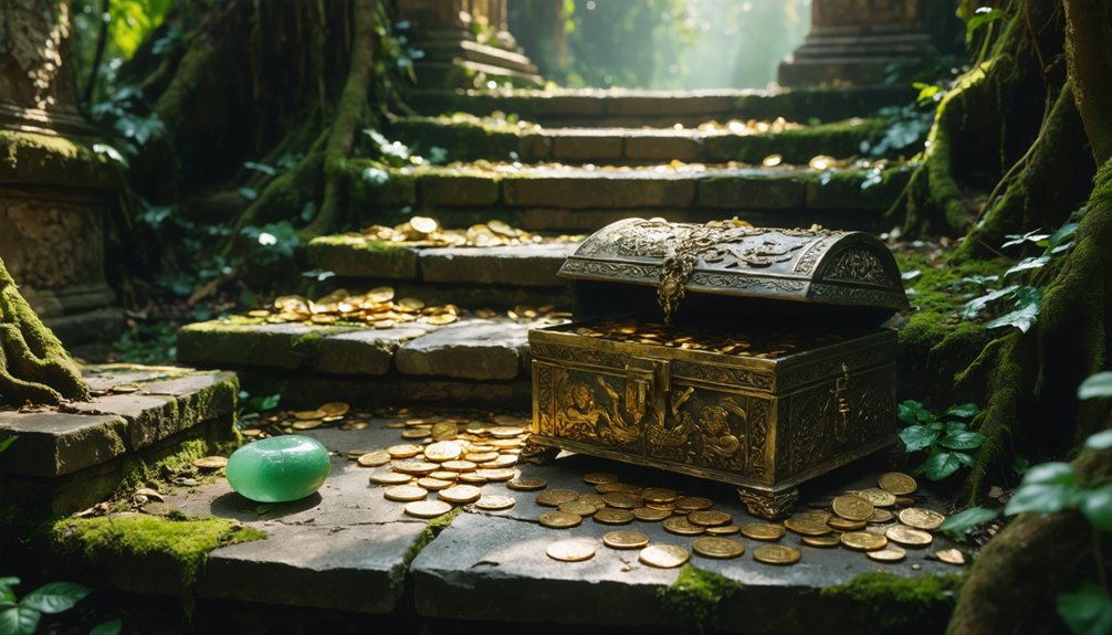 searching for hidden treasures