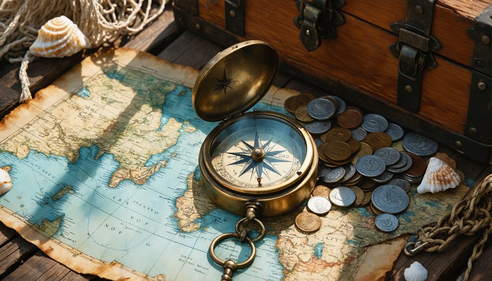 searching for pirate treasure