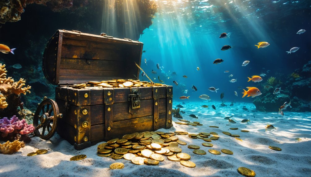submerged pirate treasure troves