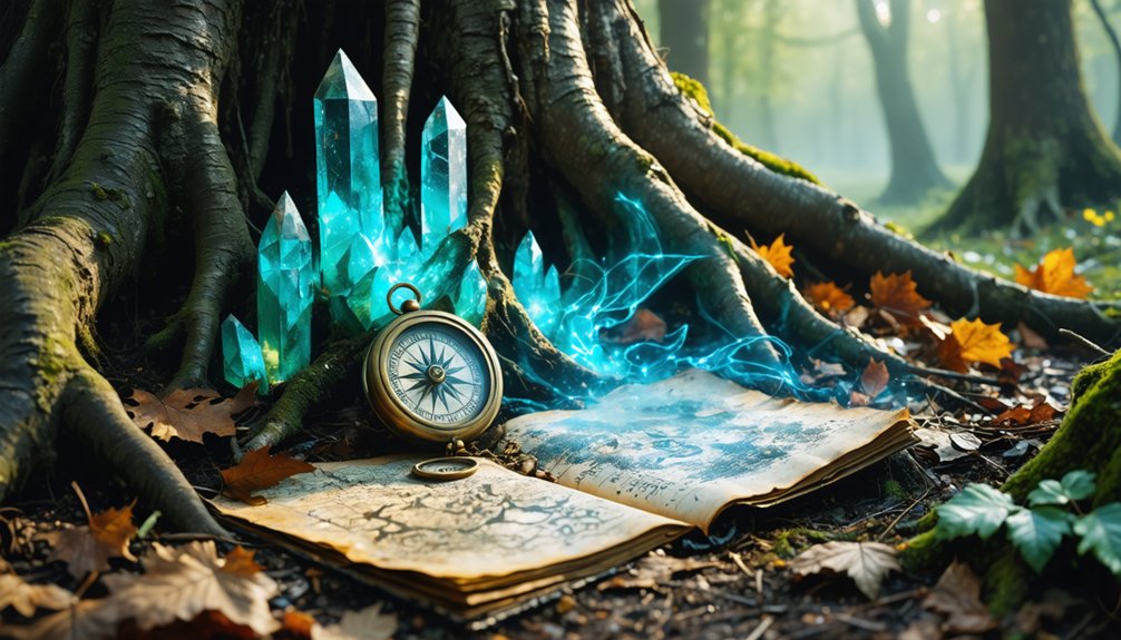 treasure hunting in woodlands