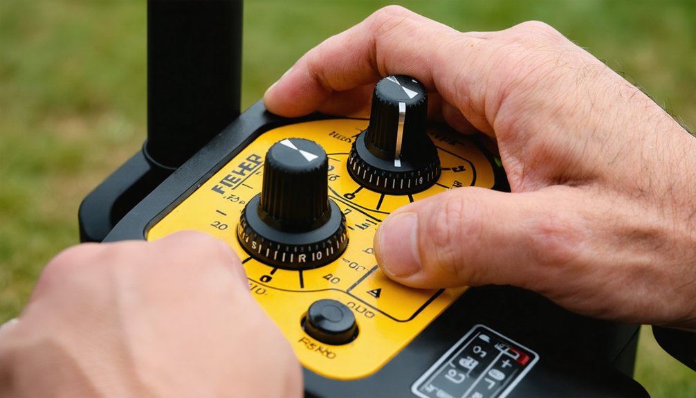 adjust threshold and gain