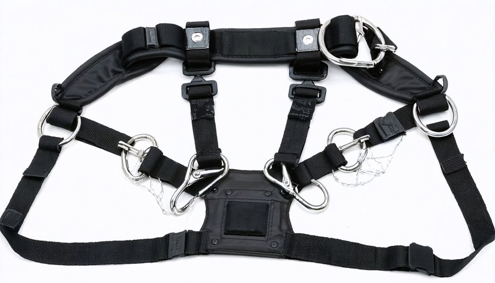 adjustable harness for detecting