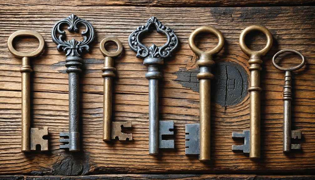 ancient metal lock mechanisms