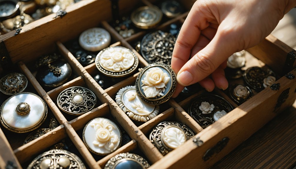 antique buttons non military types