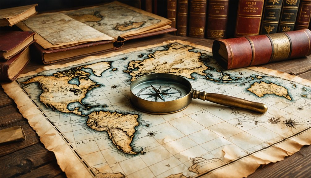 antique treasure map collection