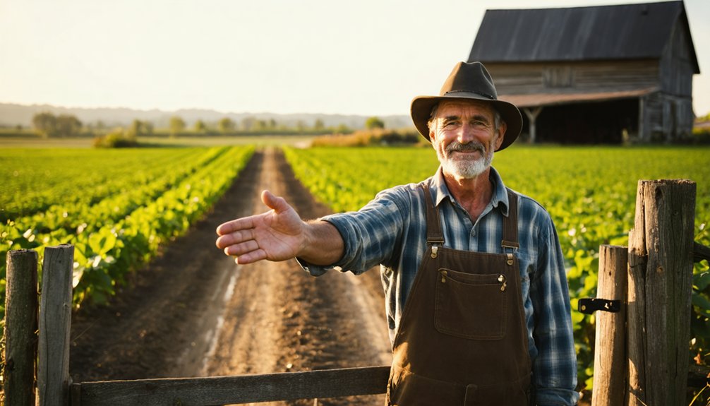 asking farmers permission politely