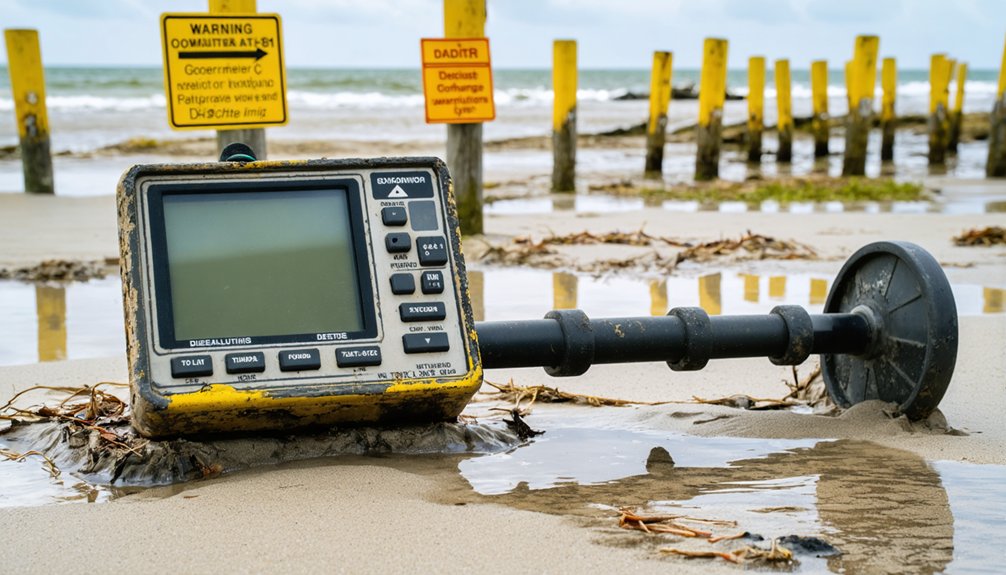 beach metal detector specifications