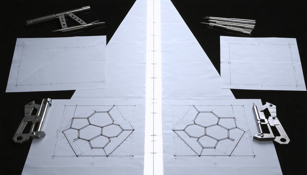 center mark trace measure accuracy