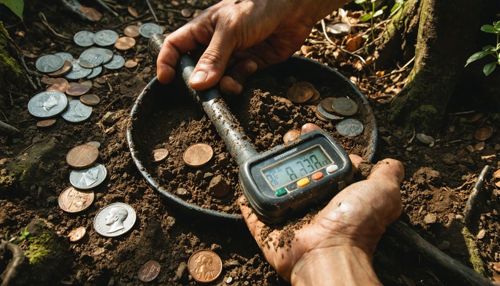 coin hunting metal detector