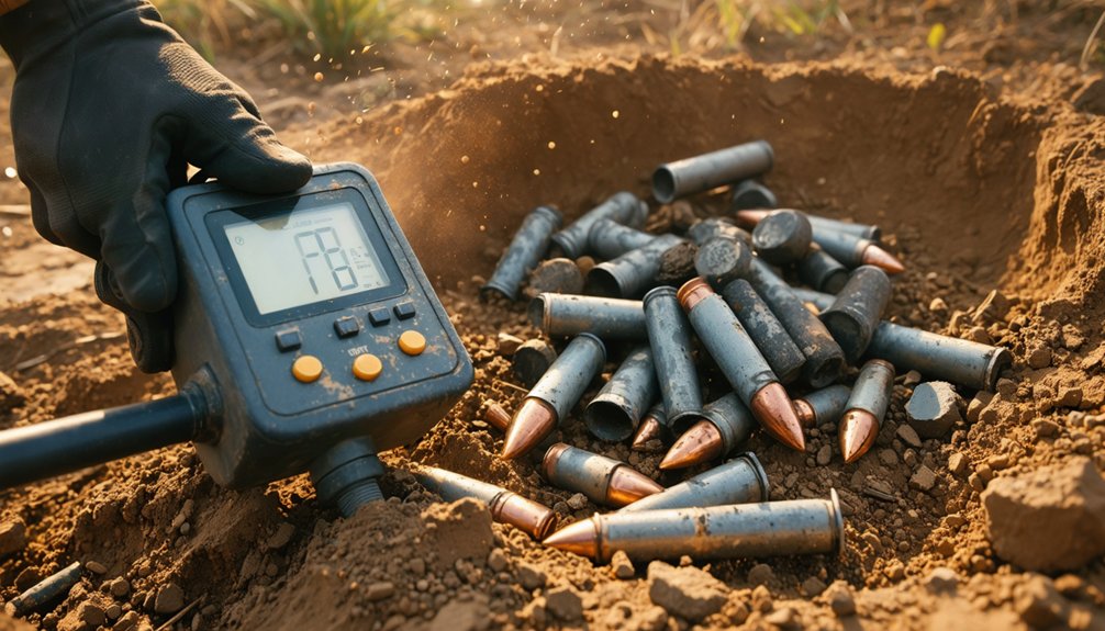 detecting lead with metal detectors