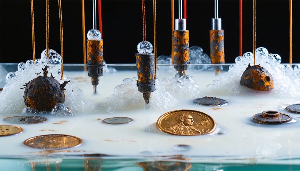 electrolysis for metal detecting