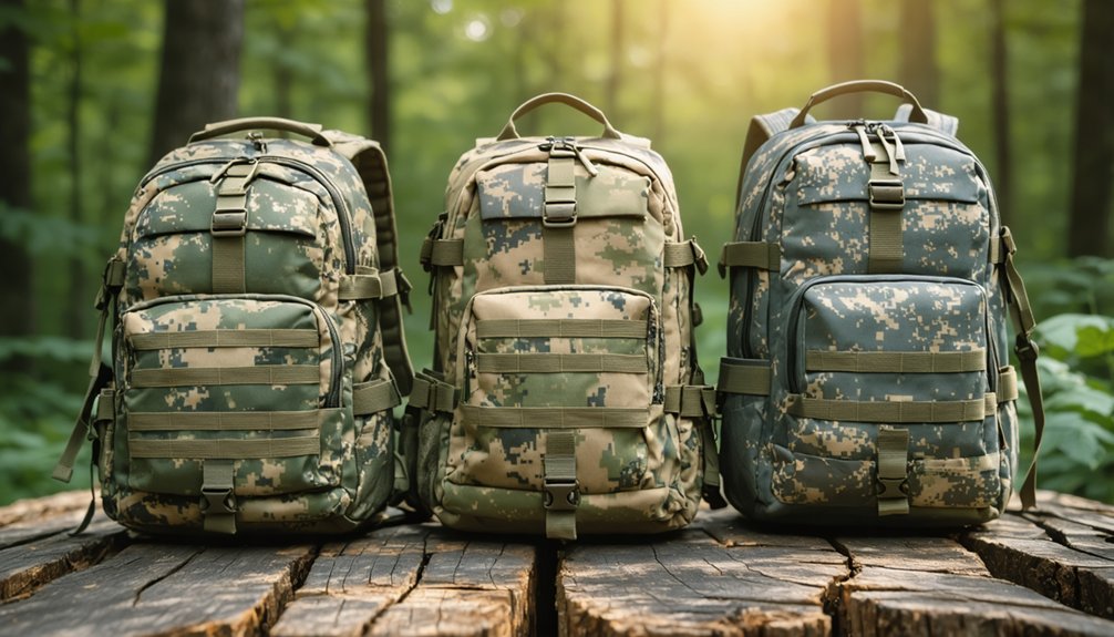 essential camo backpack features