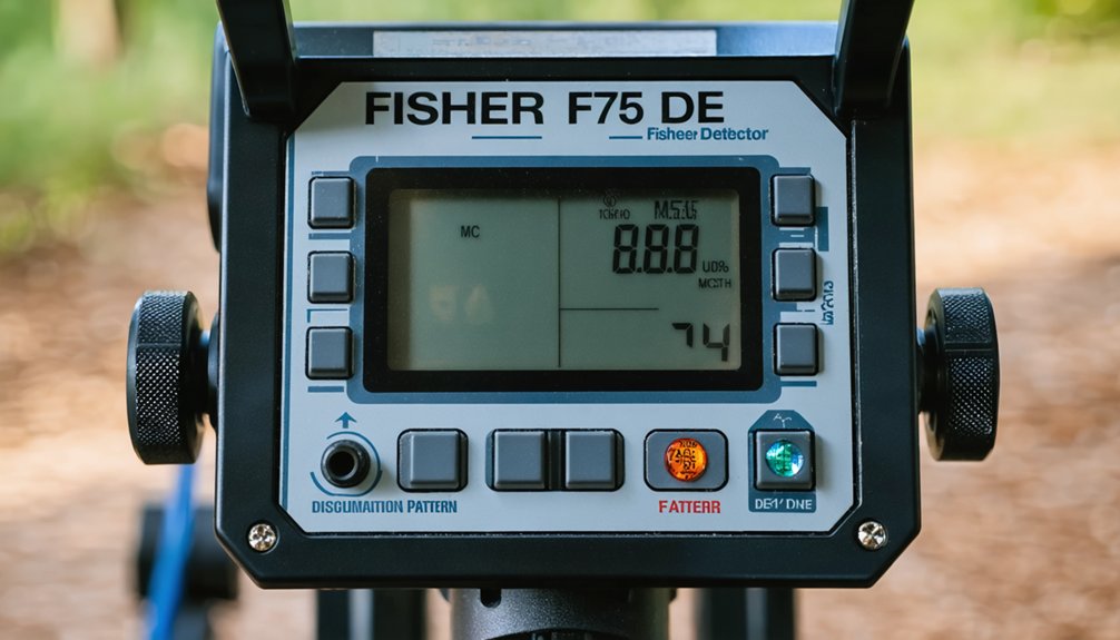 fisher f75 de settings
