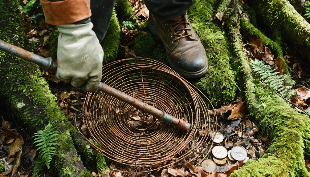 forest metal detecting adventure