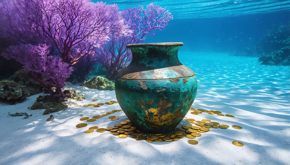 forgotten riches beneath waves