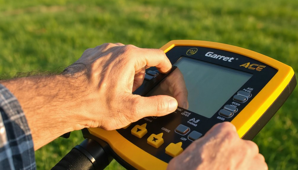 garrett ace 400 settings