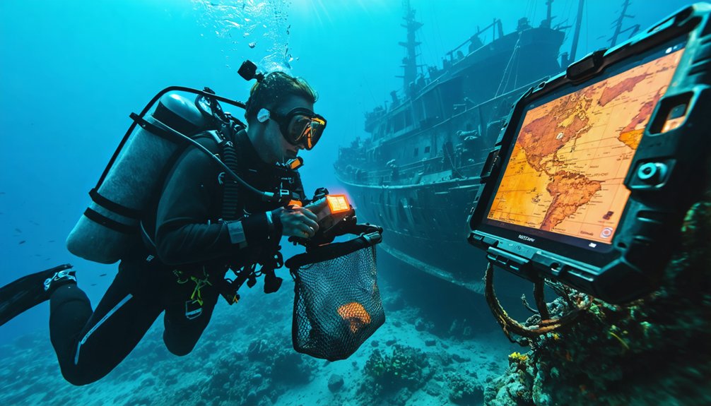 gps enhanced underwater archaeology documentation