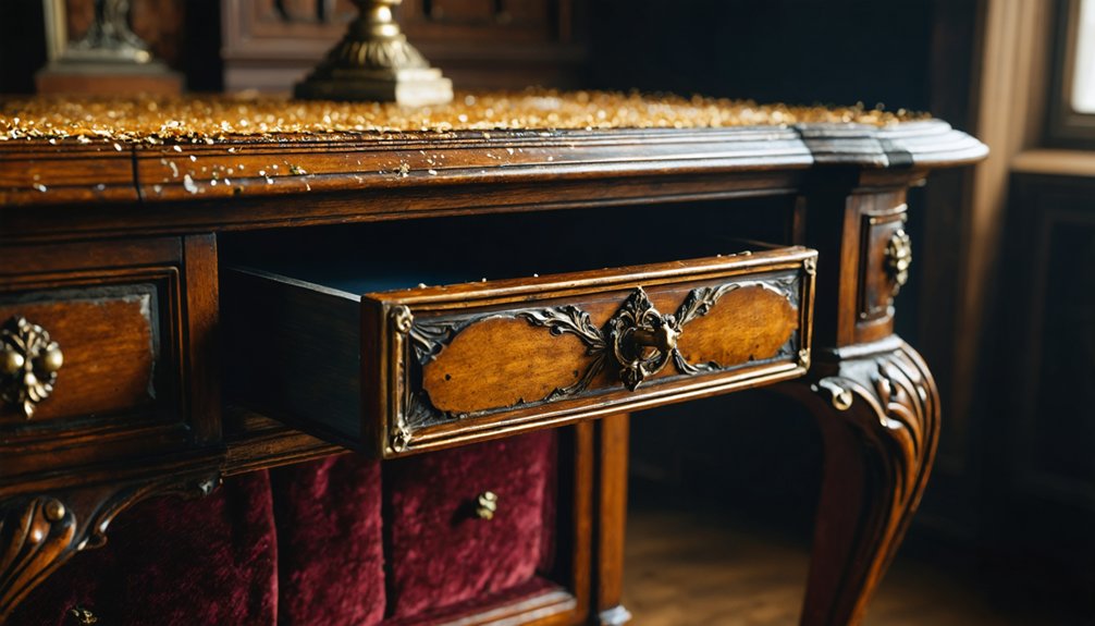 hidden storage in antiques