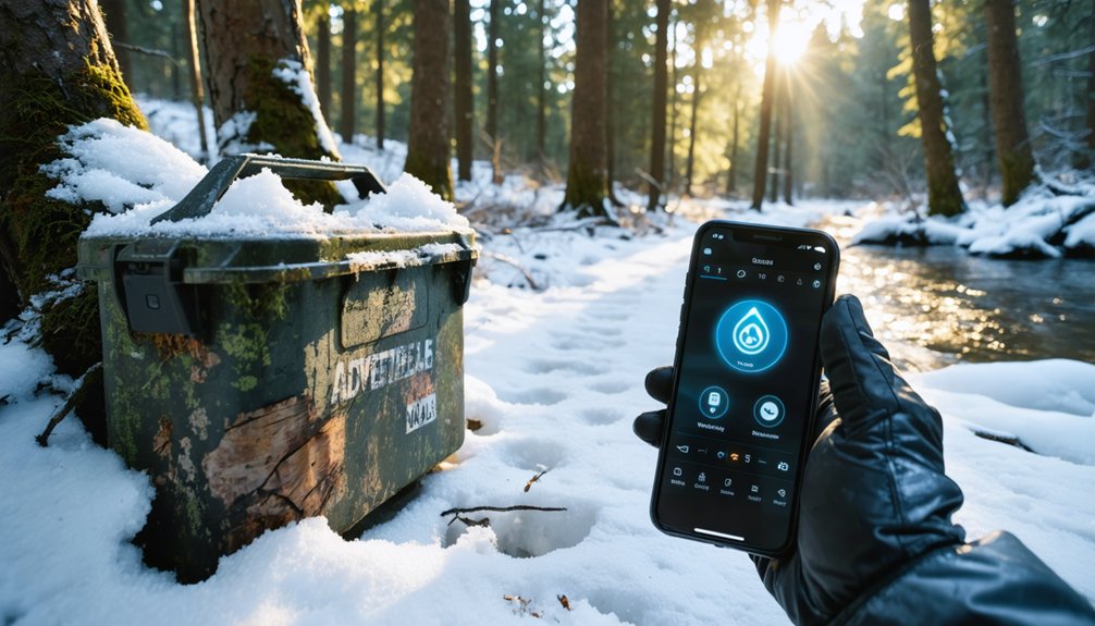 hybrid winter caching adventures