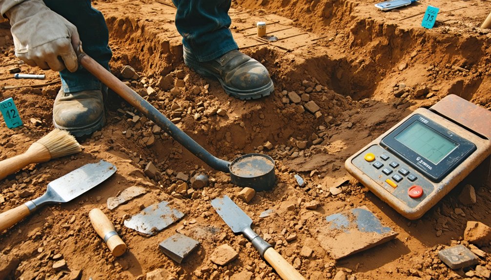 integrated metal detection excavation