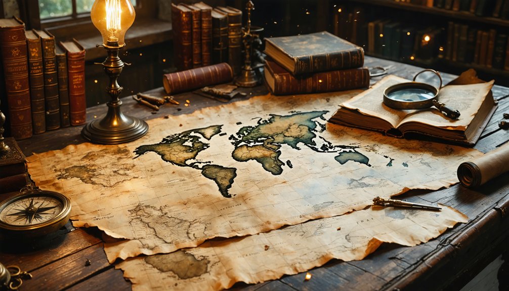 interpreting old treasure maps