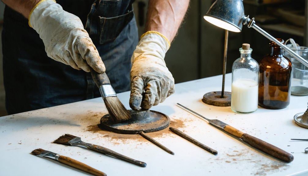 iron relics cleaning techniques