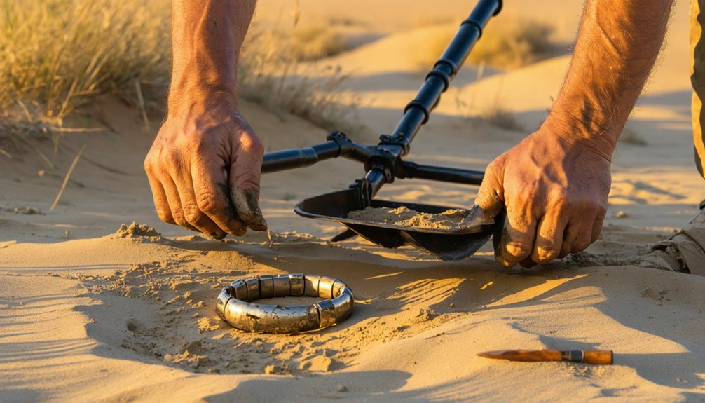 jewelry detection with metal detector